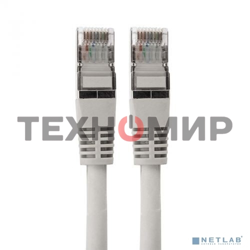 Пaтч-корд F/UTP Rexant, cat.6, RJ45-RJ45, экранированный, PVC серый, 3м