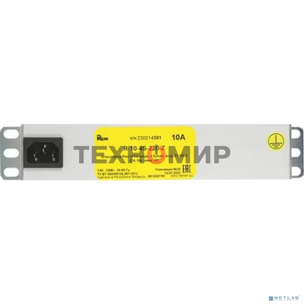 Блок силовых розеток Rem Rem-10, Shuko х 4, вход IEC 320 C14, 10