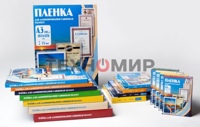Пленка для ламинирования Office Kit 175мкм A4 (100 шт) глянцевая 216x303 мм PLP11523-1