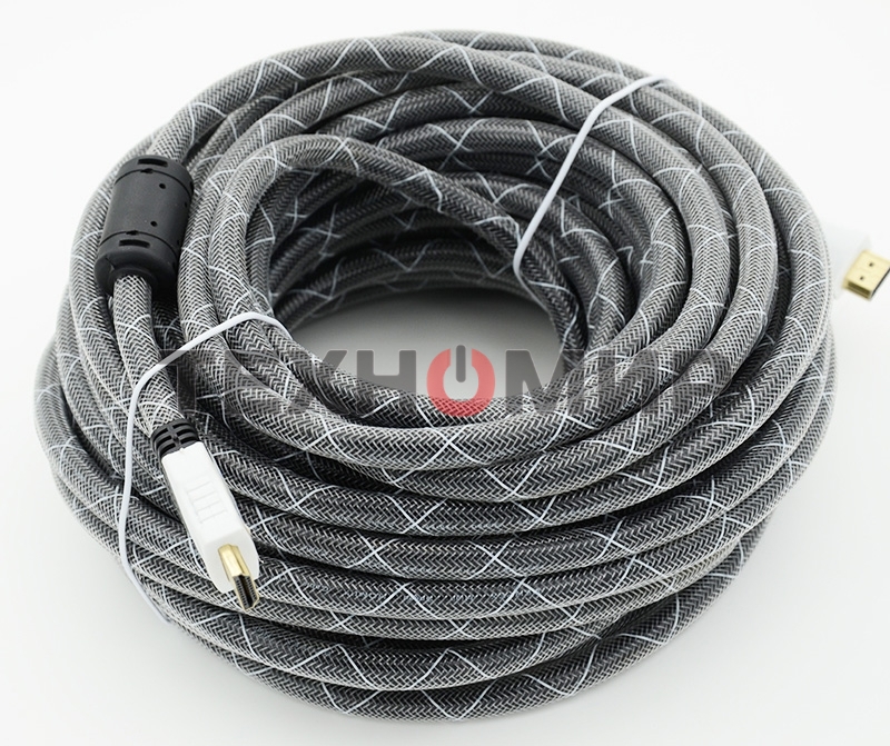 Кабель HDMI Ver.1.4 черный jack HDMI19 (m)/HDMI19 (m) 20м феррит.кольца позолоченные контакты