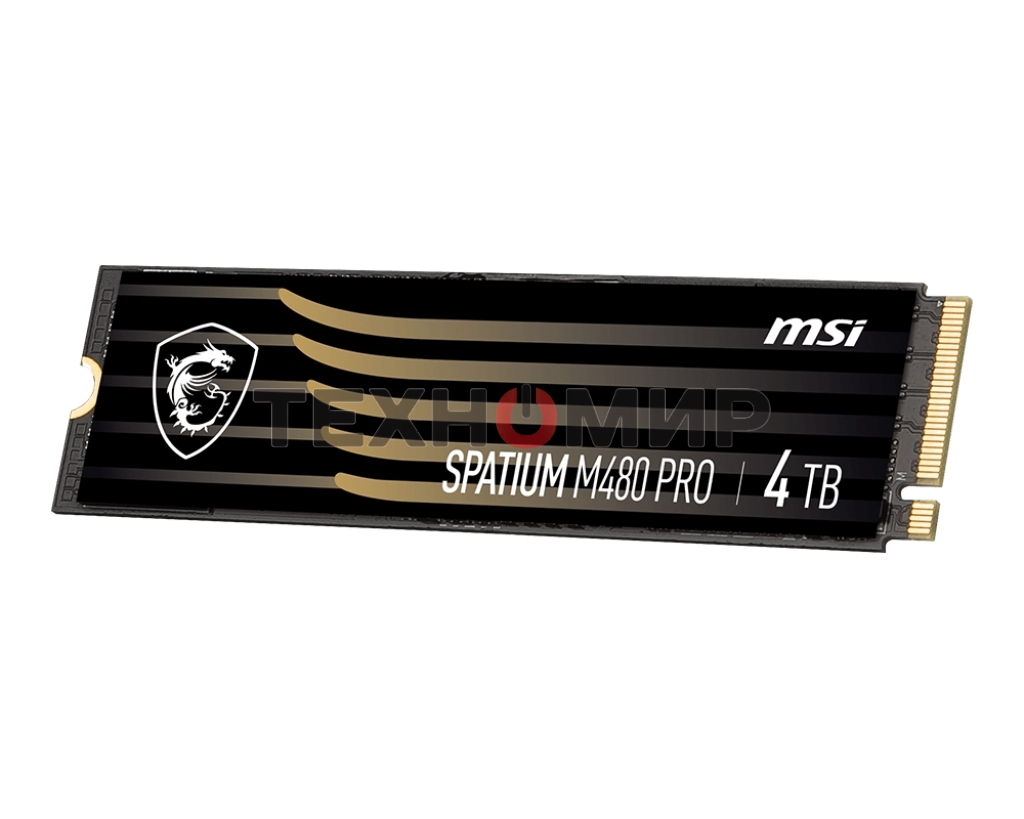 Накопитель SSD MSI SPATIUM M480 PRO, 2Tb, M.2 2280, PCIe 4.0 x4, NVMe, R/W 7400/7000
