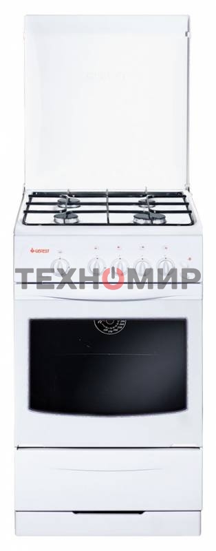 Плита газовая Gefest ПГ 3200-06 белый, конфорок 4 шт, духовка 42 л, 50 см x 85 см x 57 см