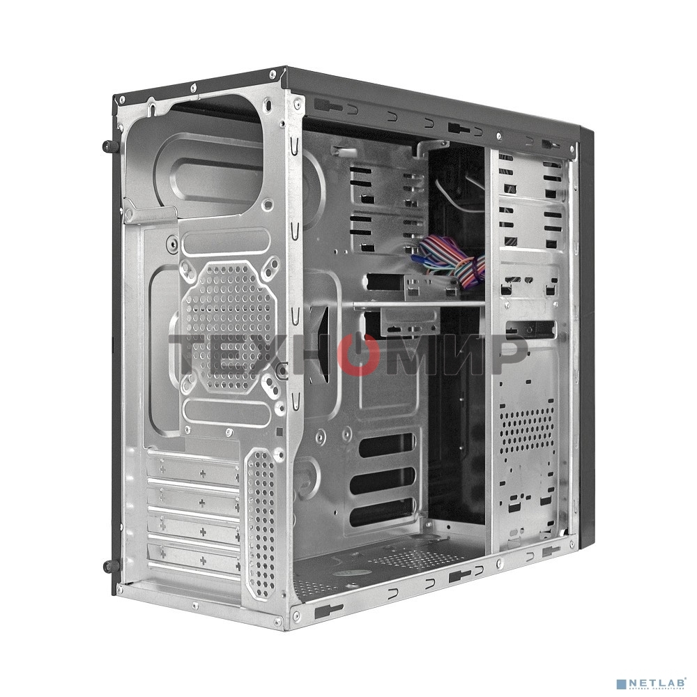 Компьютерный корпус Minitower ExeGate MA-372UX Black, mATX UN450, 120мм 2*USB+2*USB3.0, Audio