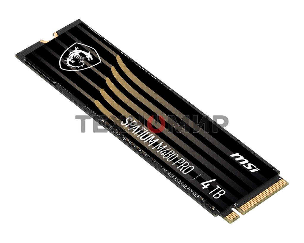 Накопитель SSD MSI SPATIUM M480 PRO, 2Tb, M.2 2280, PCIe 4.0 x4, NVMe, R/W 7400/7000