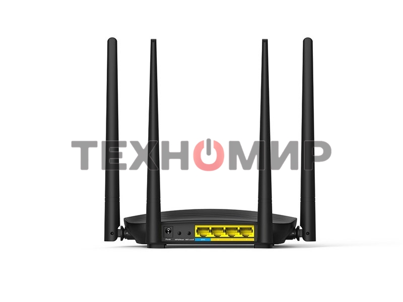 Маршрутизатор Tenda AC5 1200Mbps 11AC wave2Router, MU-MIMO,1Ghz CPU，4X5dbi Antennas, 1X100Mbps WAN, 3x100Mbps LAN,WiFi On/Off Switch,Universal Rep
