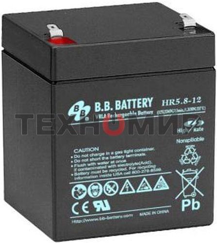Батарея для ИБП B.B.Battery HR 5.8-12 (12V 5.8Ah)