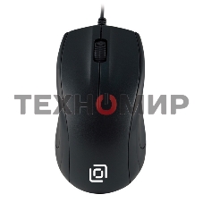 Мышь проводная Oklick 185V2 черный, 1200 dpi, USB, кнопки - 3