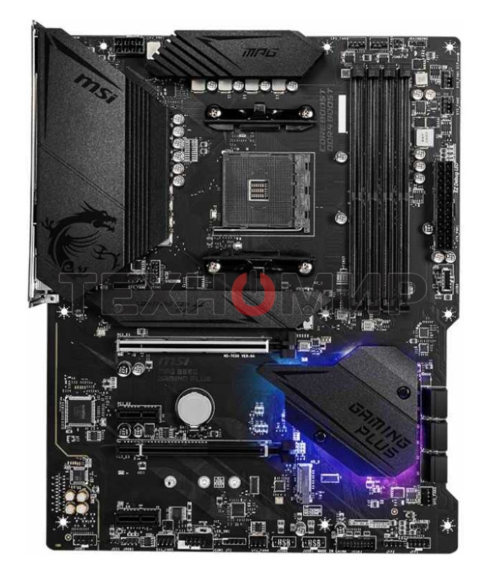 Материнская плата MSI MPG B550 GAMING PLUS, AM4, AMD B550, 4xDDR4, 6xSATA, 2xM.2, 1xPCI-E 4.0 x16, 1xPCI-E 3.0 x4, 2xPCI-E x1, 1xHDMI, 1xDP, 1x 1Gb LAN, 4xUSB-A 2.0, 2xUSB-A 3.2 Gen 1, 1xUSB-A 3.2 Gen 2, 1xUSB-C 3.2 Gen 2, 5x3.5 мм, 7.1, ATX