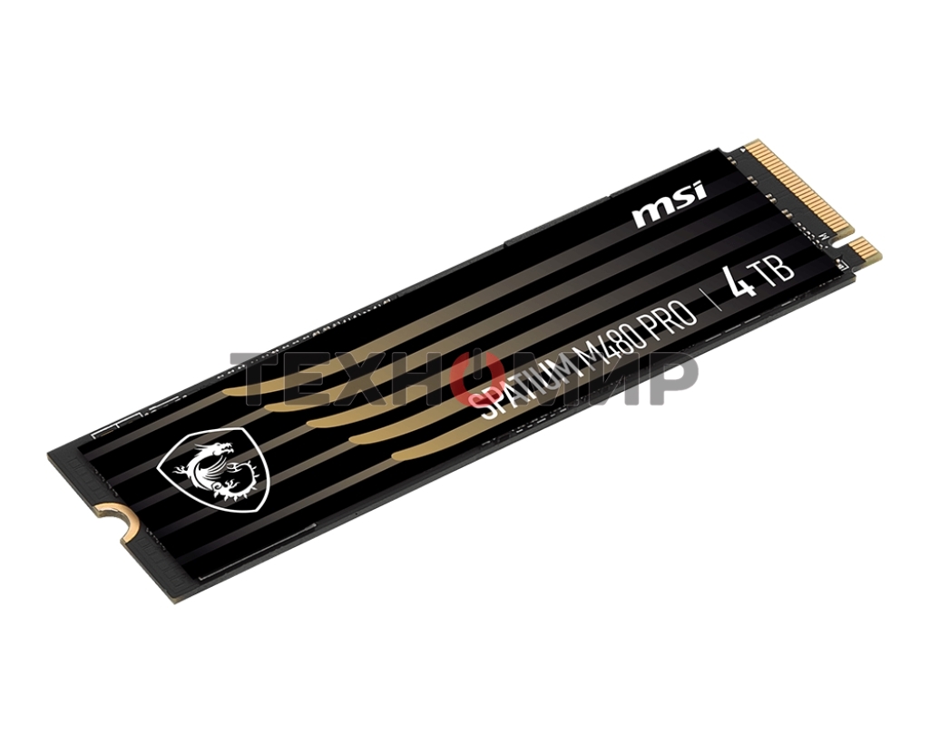 Накопитель SSD MSI SPATIUM M480 PRO, 2Tb, M.2 2280, PCIe 4.0 x4, NVMe, R/W 7400/7000