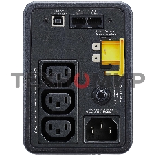 Источик бесперебойного питания APC Back-UPS 500VA/300W, 230V, 3xC13, USB, Data/DSL protect.,1 year warranty
