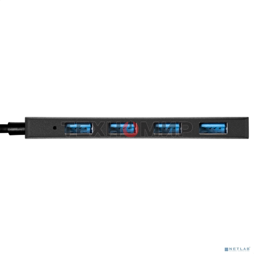 USB-концентратор 4-в-1 ExeGate DUB-4CP/3 (кабель-адаптер USB Type C --> 4xUSB3.0, Plug&Play, черный)