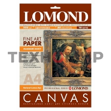 Холст Lomond 0908411 A4/300г/м2/10л./белый матовое лен для струйной печати