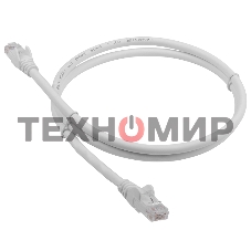 Патч-корд LANMASTER LSZH UTP cat.6, 1.0 м, серый