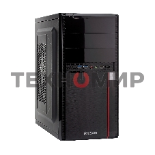 Компьютерный корпус Minitower ExeGate MA-371X Black, mATX (UN600, 120мм) 2хUSB+2хUSB 3.0, Audio