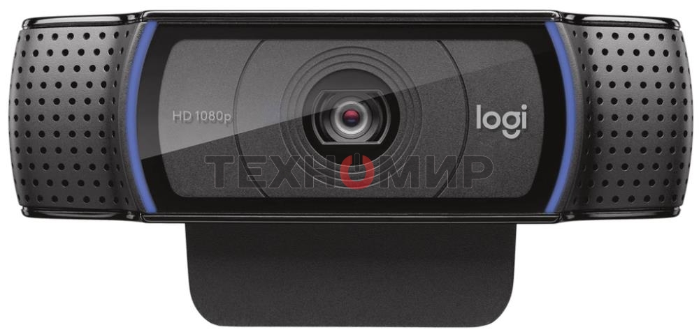 Веб-камера Logitech C920e 1920x1080, 30 кадр/с, USB Type-A, микрофон (2 шт, шумоподавление), автоматическая фокусировка, автоосвещение, шторка приватности, универсальное крепление