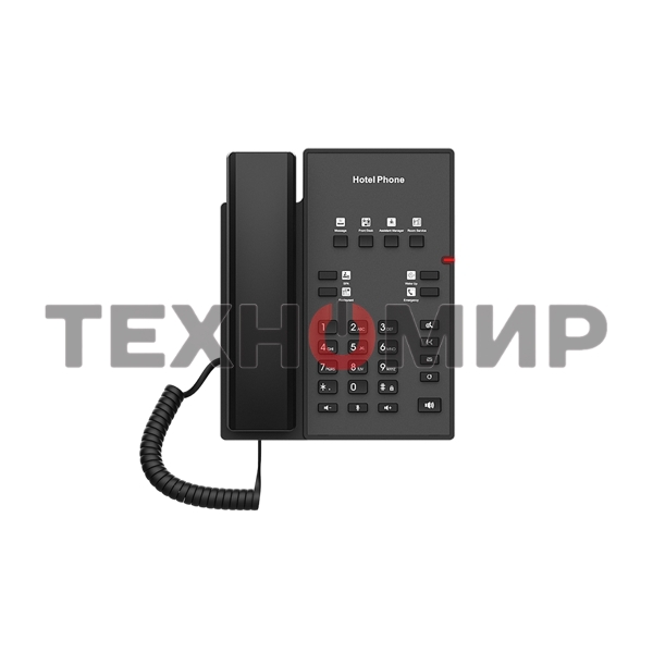 Телефон IP Fanvil H1 черный (H1 HOTEL PHONE) (упак.:1шт)