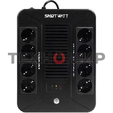 Источник бесперебойного питания SMARTWATT UPS SAFE PRO 600 Line-interactive 600VA/360W Brick (Euro x8, LED, 275x210x95(мм), 4,8 кг, гарантия 24мес.