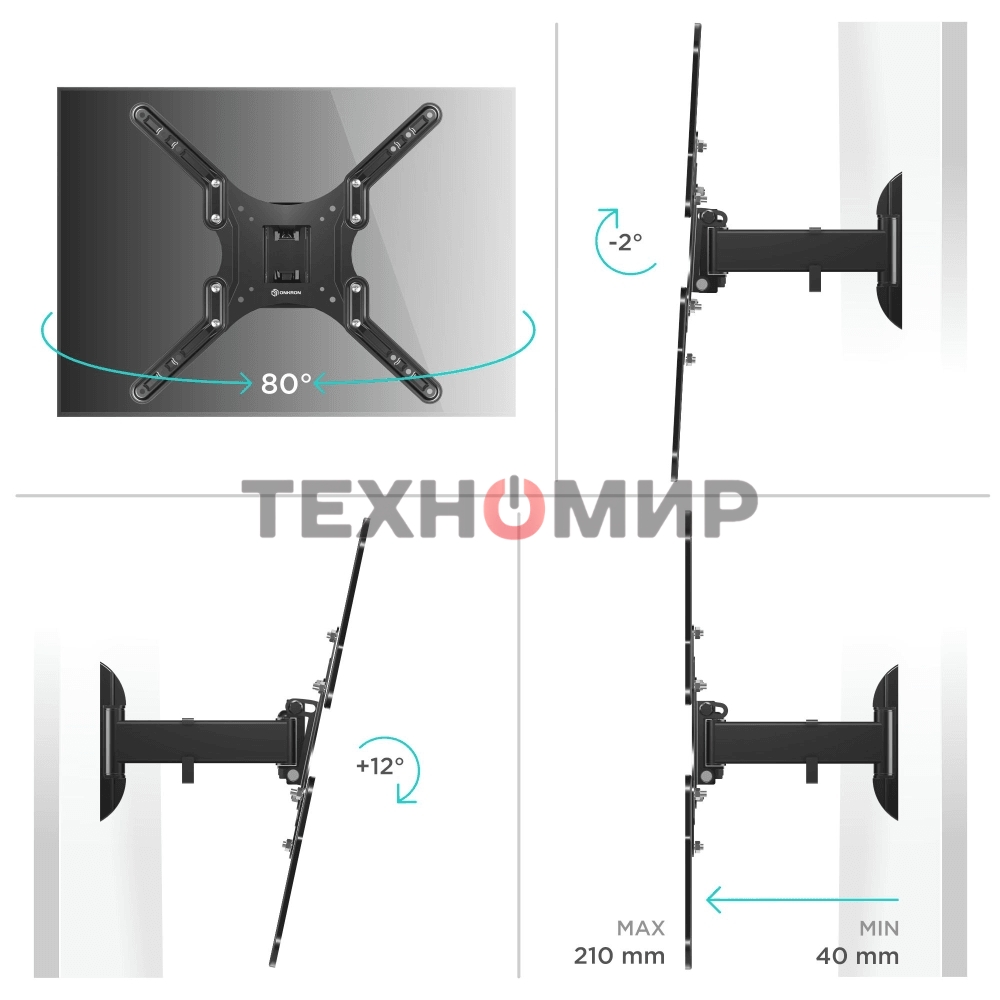 Кронштейн ONKRON M2 для телевизора 26
