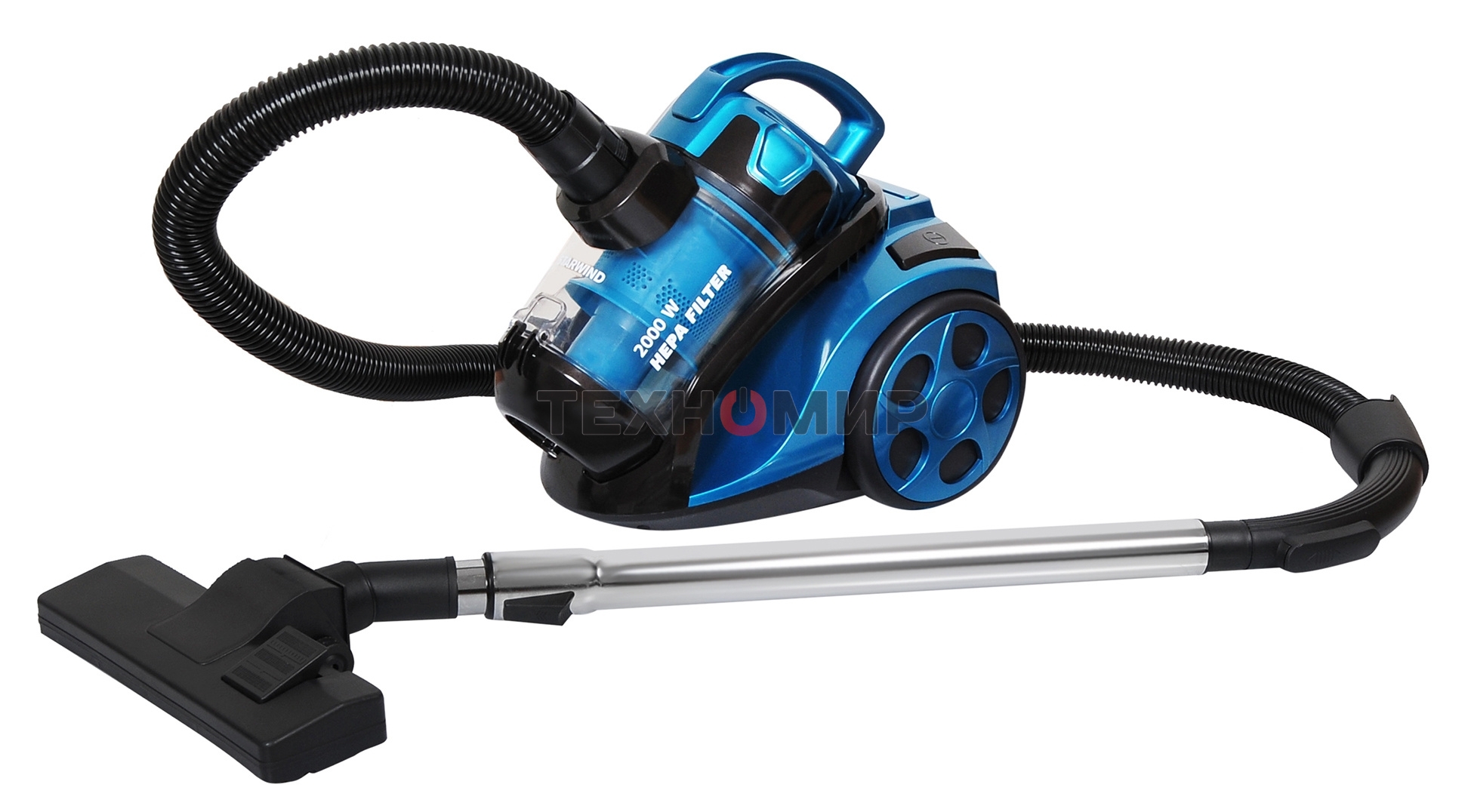 Пылесос Starwind SCV5630 голубой/черный, 350/2000 Вт, уборка сухая, пылесборник контейнер 2.5 л