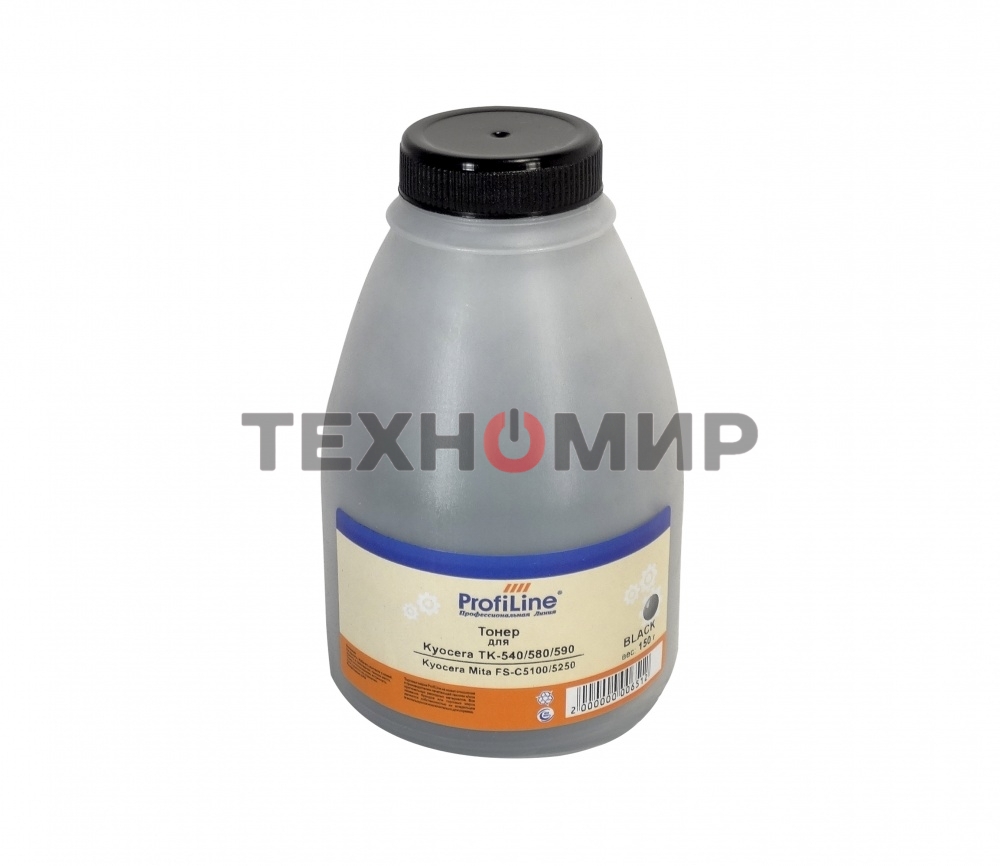 Тонер ProfiLine TK-540/580/590 черный для принтеров Kyocera Mita FS-C5100/5250 150 гр Фасовка РФ