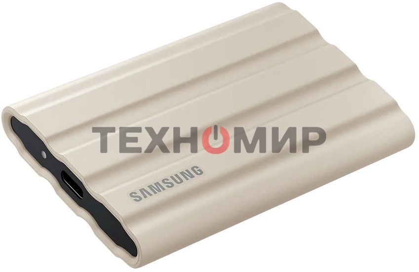 Внешний SSD Samsung T7 Shield, 1TB, USB 3.2 Gen 2 Type-C, R/W 1050/1000, бежевый