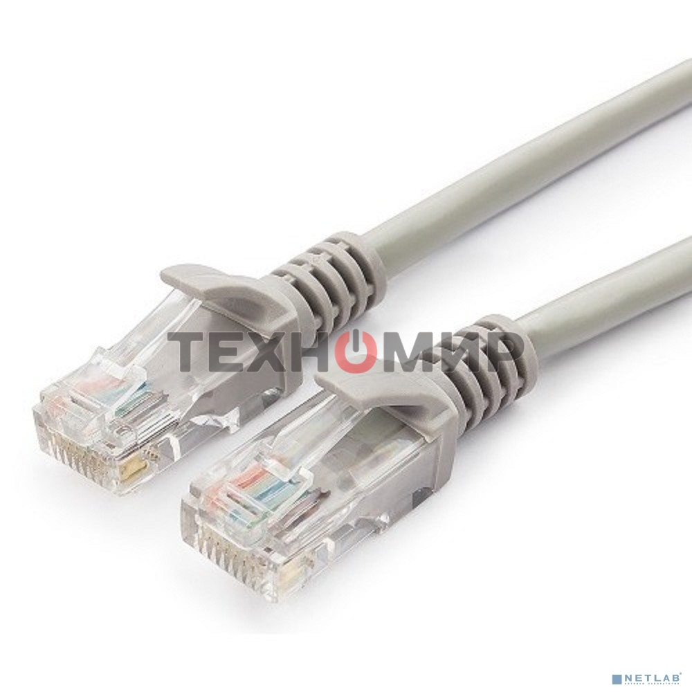 Патч-корд медный UTP Cablexpert PP10-10M cat.5, 10м, литой, многожильный, серый