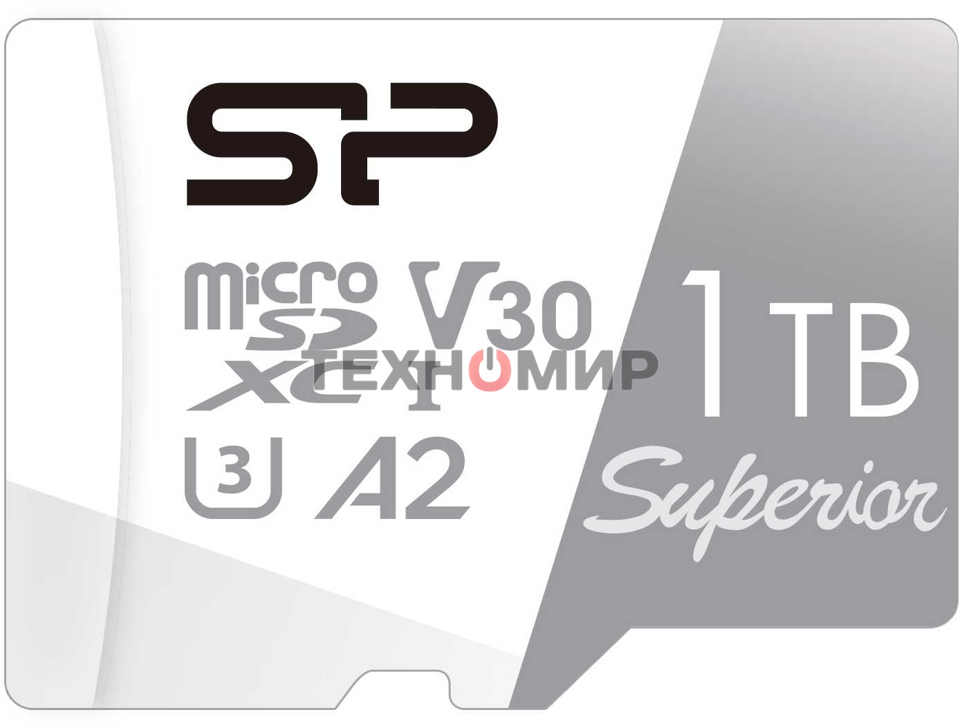 Флеш карта microSDXC 1Tb Class10 Silicon Power SP001TbSTXDA2V20SP Superior + adapter