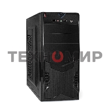Компьютерный корпус ExeGate EX261449RUS Miditower CP-601 Black, ATX, (CP400W, 80мм), 2хUSB, Audio