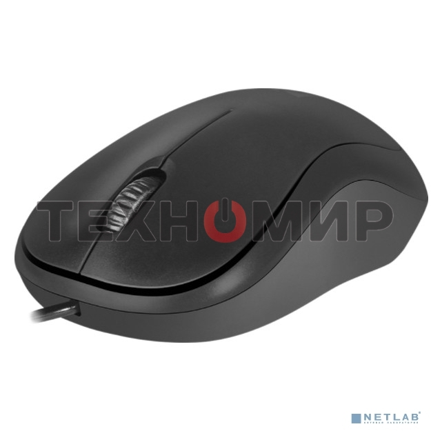 Мышь проводная Defender Patch MS-759 черный, 1000 dpi, USB, кнопки - 3