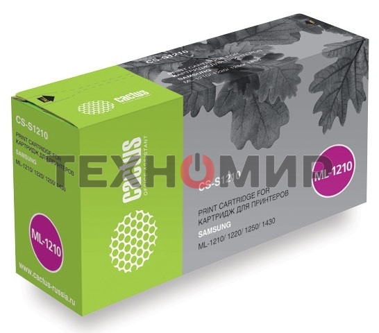 Картридж лазерный Cactus CS-S1210 (ML-1210D3) черный (2500 стр.) для принтеров SAMSUNG ML-1210/1220/1250/1430