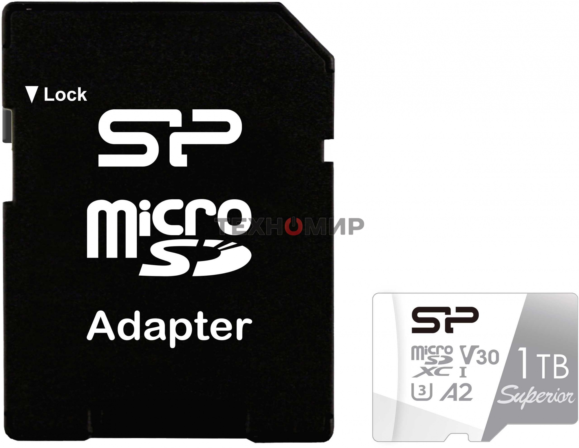 Флеш карта microSDXC 1Tb Class10 Silicon Power SP001TbSTXDA2V20SP Superior + adapter