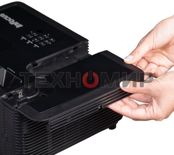 Проектор INFOCUS IN136 DLP, 4000 ANSI Lm, WXGA (1280x800), 28500:1, 1.54-1.72:1, 3.5мм in, Composite video, VGAin, HDMI 1.4aх3 (поддержка 3D), USB-A (для SimpleShare и др.), лампа 15000ч.(ECO mode), 3.5мм out, Monitor out (VGA), RS232, 21дБ, 4,5 кг