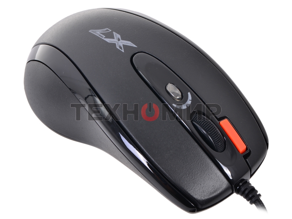 Мышь проводная A4Tech XL-750BK черный, 3600 dpi, USB, кнопки - 7