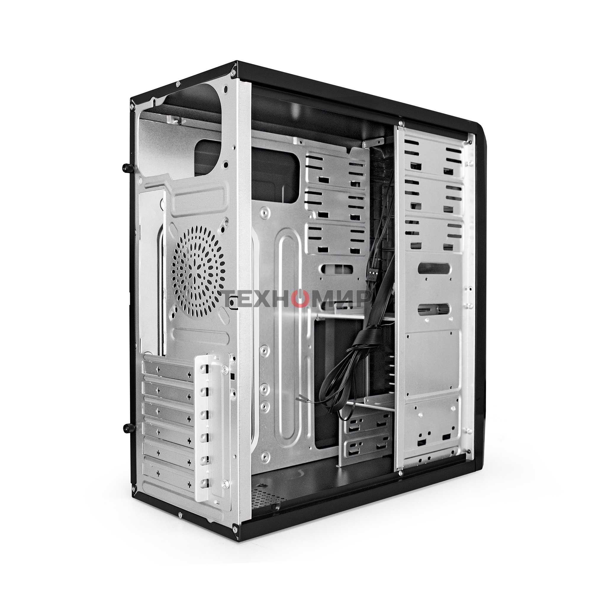 Компьютерный корпус ExeGate EX261449RUS Miditower CP-601 Black, ATX, (CP400W, 80мм), 2хUSB, Audio