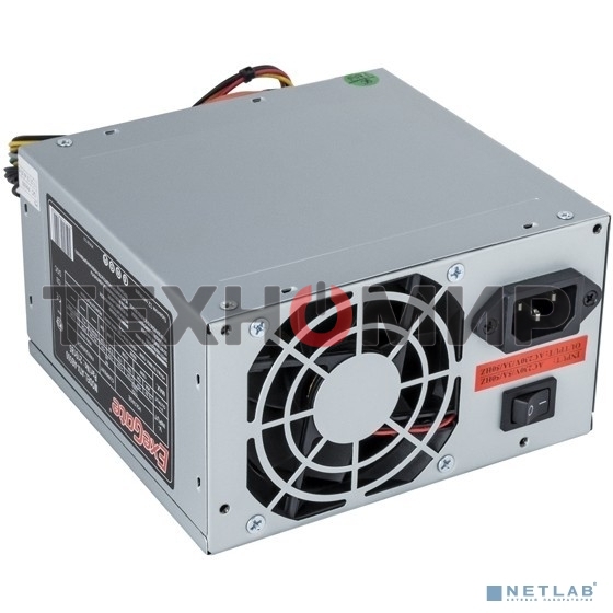 Блок питания ExeGate AB650 (EX292143RUS), 650Вт, 80мм, серебряный