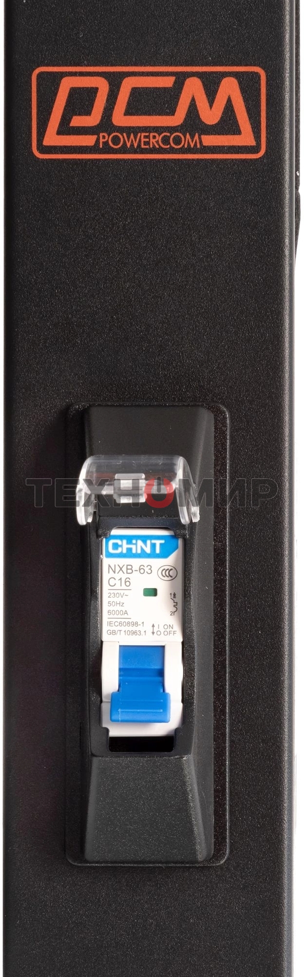 Блок распределения питания Powercom PDU-16AVMS20-18C13-2C19 18xC13+2xC19, 16A, 1,5U (1968234)