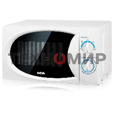 Микроволновая печь BBK 20MWS-710M/W белый, 20 л, 700 Вт, переключатели - поворотный механизм