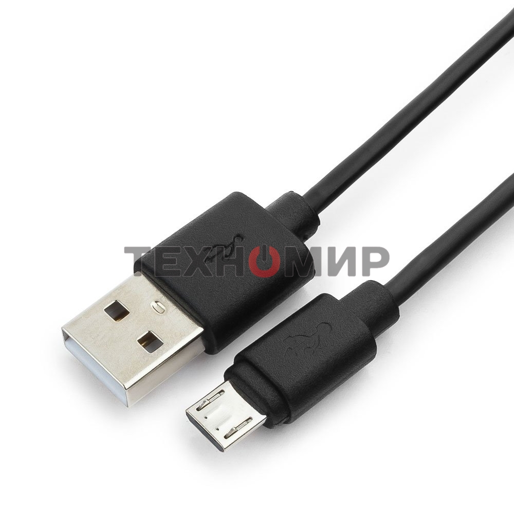 Кабель Гарнизон Кабель USB 2.0 Pro, AM/microBM 5P, 1м, черный, пакет (GCC-mUSB2-AMBM-1M)