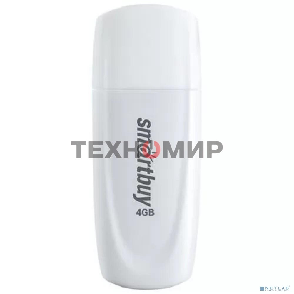 Флешка USB Smartbuy Scout White (SB004Gb2SCW), 4Gb, USB 2.0, R/W 12/5, белый