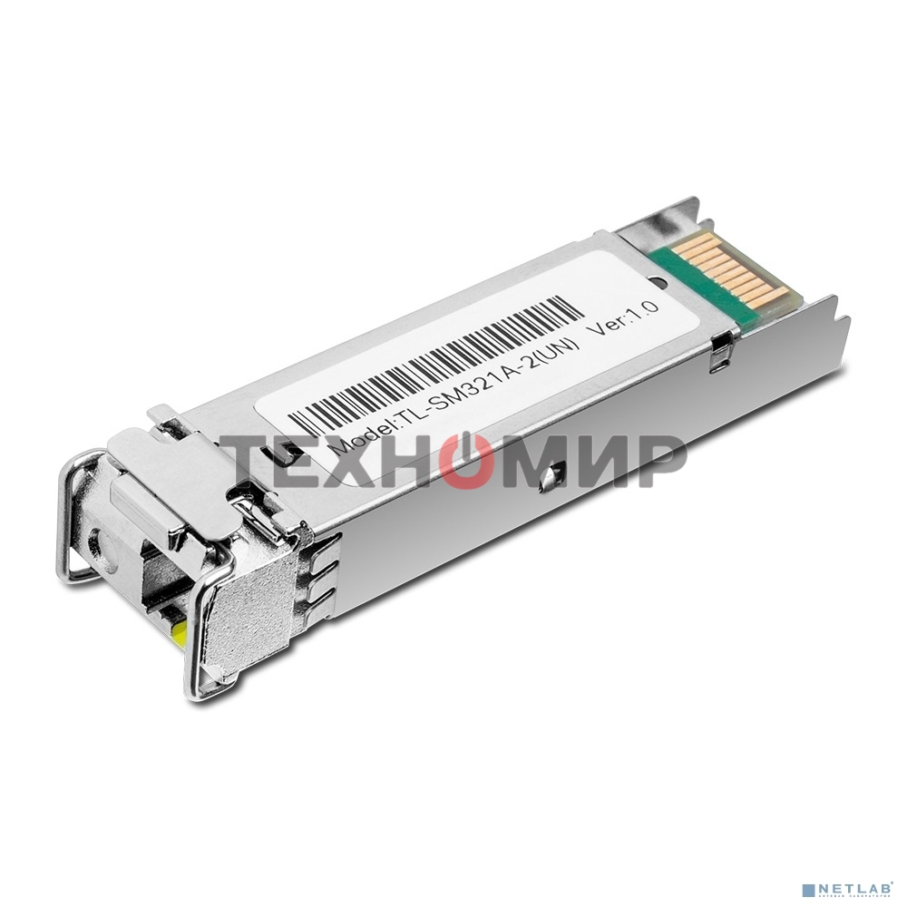 Модуль SFP TP-Link 1000Base-BX WDM Bi-Directional SFP module, TX: 1550 nm and RX: 1310 nm, 1 LC Simplex port, up to 2 km transmission distance in 9/125 μm SMF (Single-Mode Fiber), Supports Digital Diagnostic Monitoring (DDM).