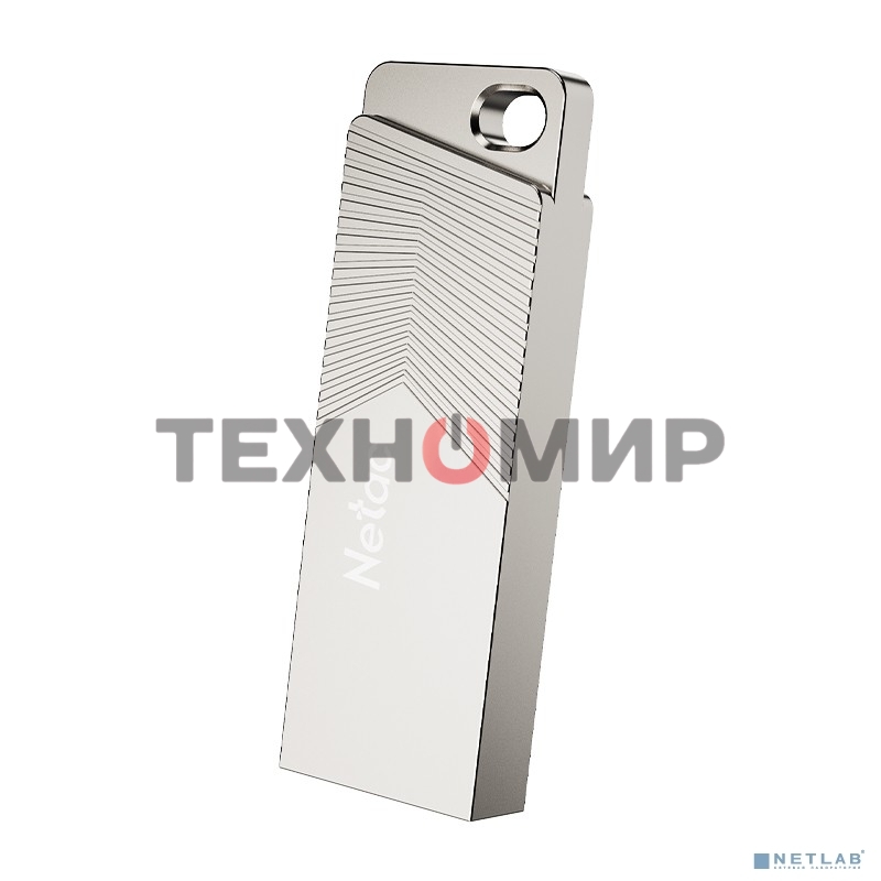 Флешка USB Netac UM1 (NT03UM1N-128G-32PN), 128Gb, USB 3.2, R/W 150/45, серебристый