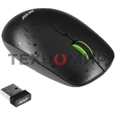 Мышь беспроводная Acer OMR307 черный, 1600 dpi, радиоканал, USB, кнопки - 4