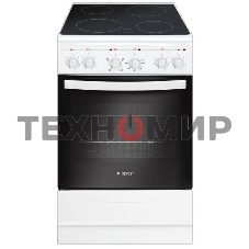 Плита электрическая Gefest 5160-01 0033 белый, конфорок 4 электрических, духовка 55 л, 50 см x 85 см x 58.5 см