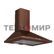 Вытяжка каминная Elikor Оптима 60П-400-К3Л медный, 59 см, 400 куб. м/ч, 55 дБ