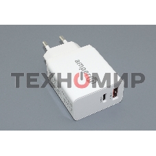 Блок питания (сетевой адаптер) Amperin USB-А, USB-C (YDS-TC045-011) 45W, белый