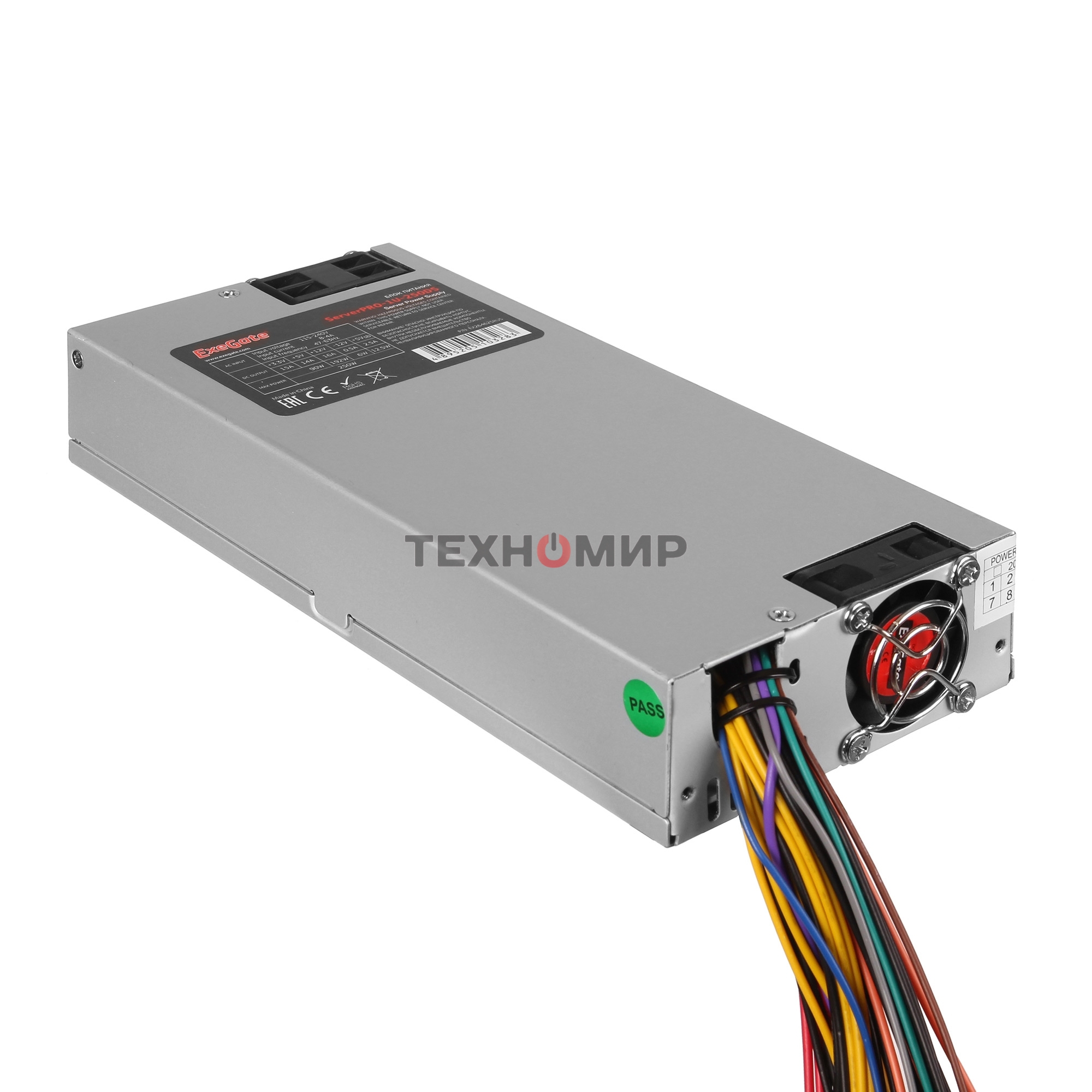 Блок питания серверный 300W ExeGate (ServerPRO-1U-300ADS) APFC, унив. для 1U, 24pin,2x(4+4)pin,3xSATA,3xIDE