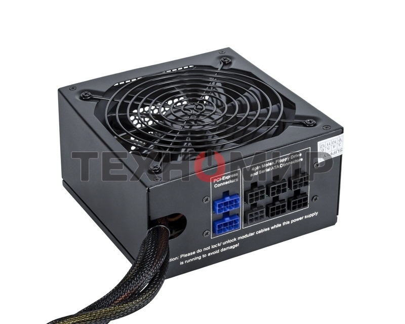 Блок питания ExeGate 800PPX (EX220363RUS-S), 800Вт, 135мм, модульный, черный