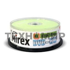 Диск DVD-RW Mirex 4.7 Gb, 4x, Cake Box (50), (50/300)