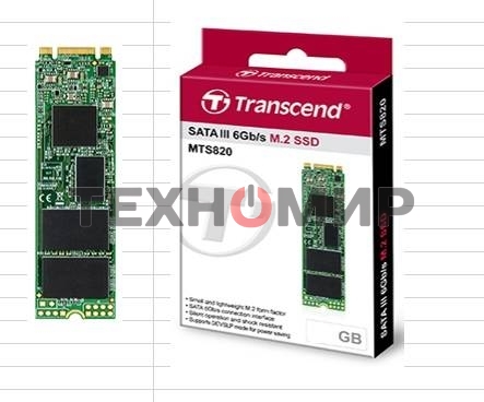 Накопитель SSD Transcend MTS820, 240GB, M.2, SATA III, R/W 550/420