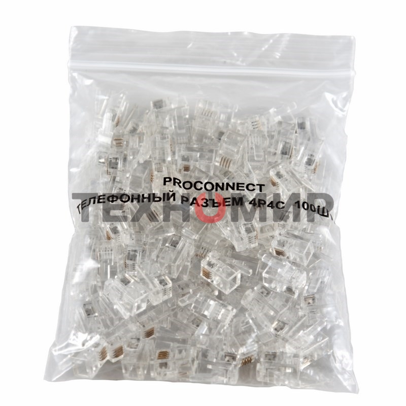 Телефонный разъем PROconnect RJ-9 (4P4C)